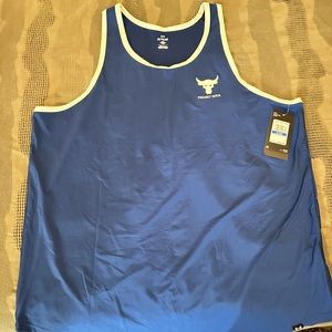Under Armour tank top XL, blue, project rock